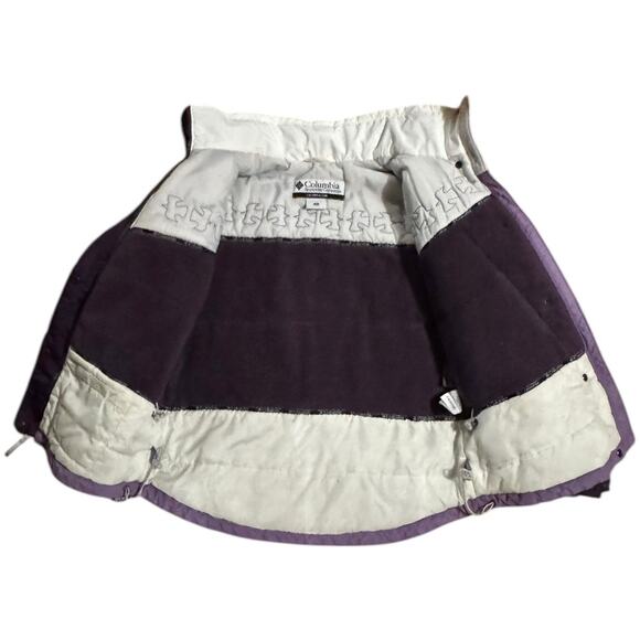 Columbia ladies hooded winter ski jacket purple & white size medium - Picture 7 of 16
